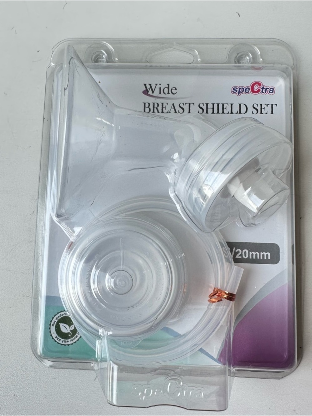 Spectra Wide Breast Shield Set 20mm Replacement Parts Backflow Protector Tubing